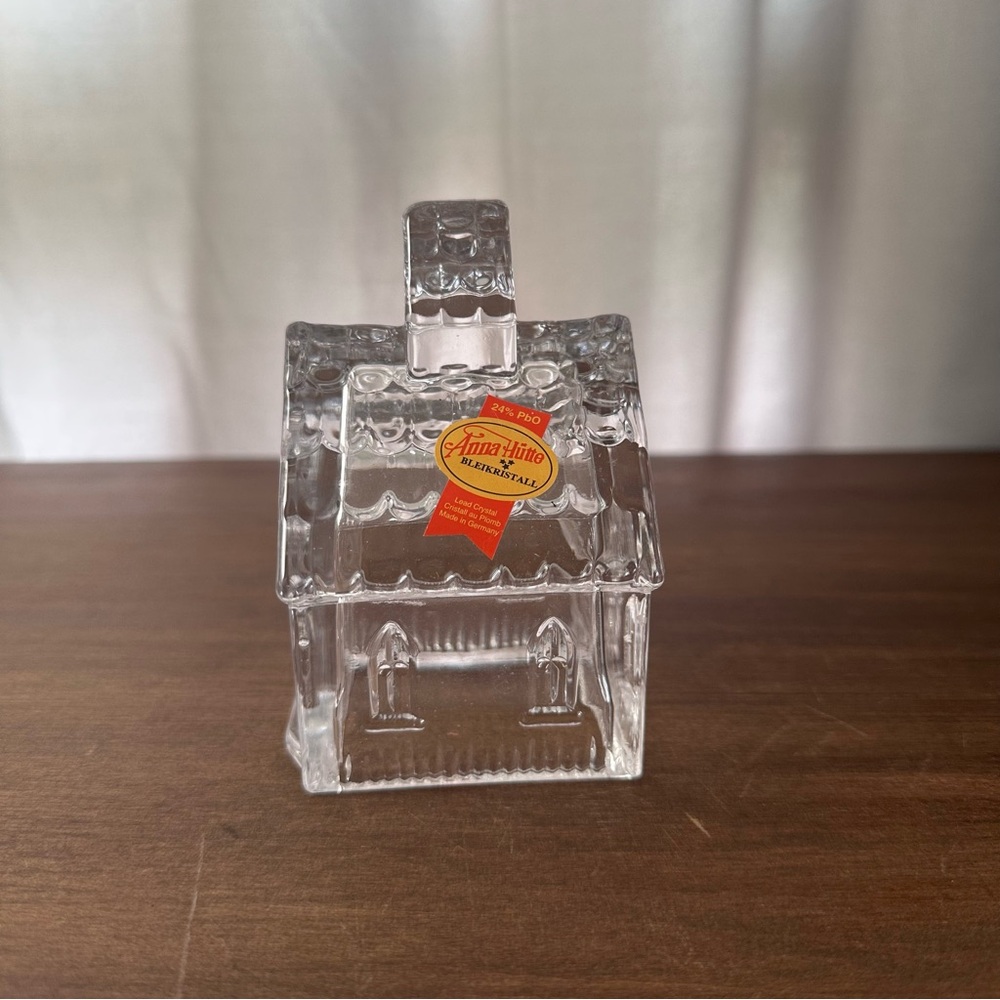 Anna Hutte Lead Crystal Church Figurine Bleikristall Germany Decorative